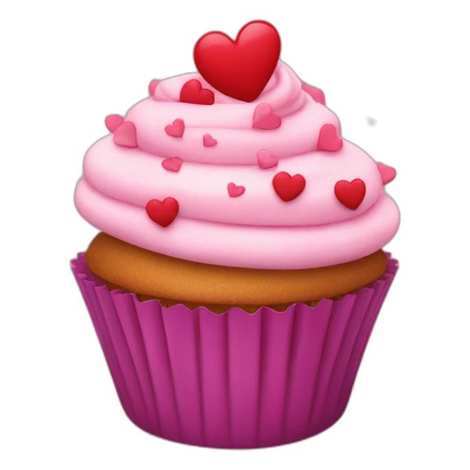 Happy Valentine’s Day cupcake sticker