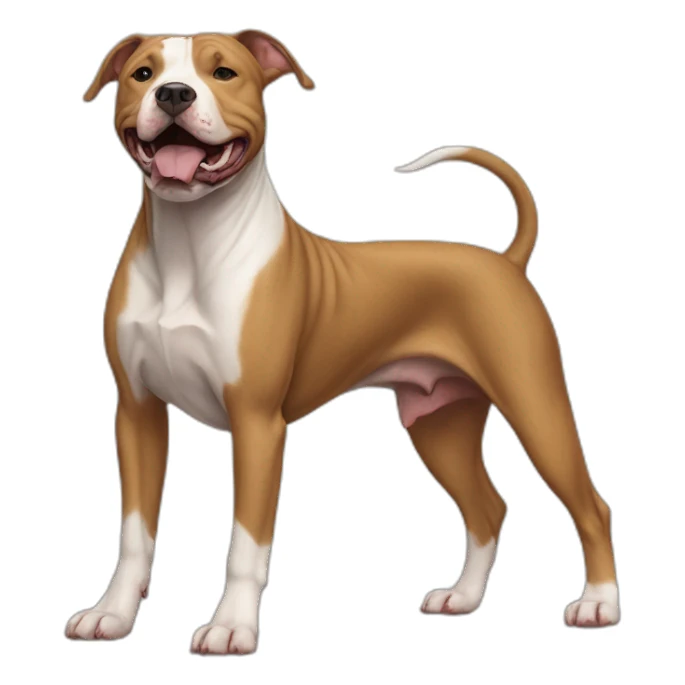 Dog-american-pit-bull-terrier-full-height sticker