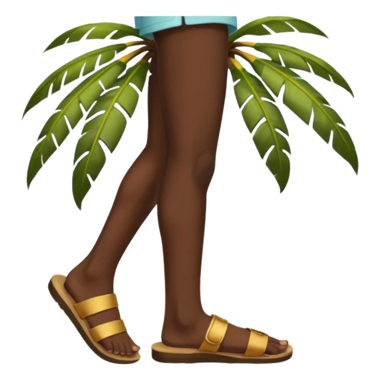 
palm in profile shows feet sticker