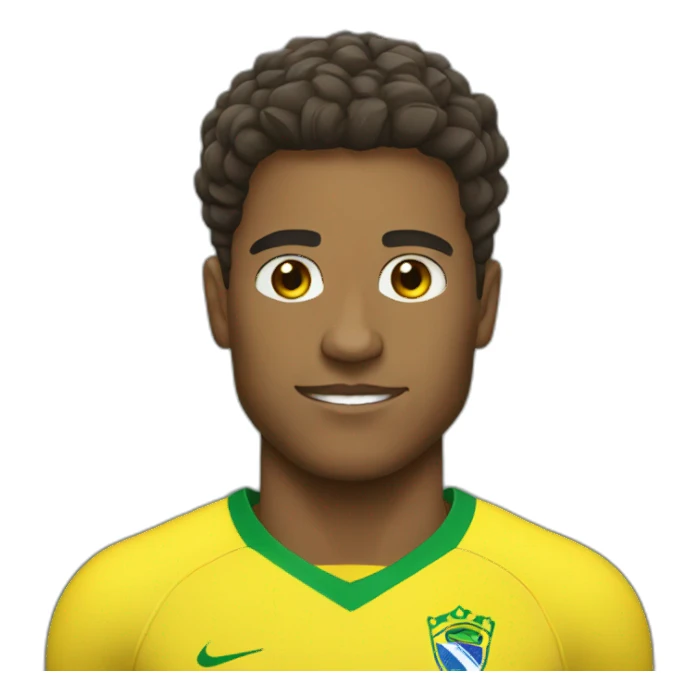 football player brazil sticker