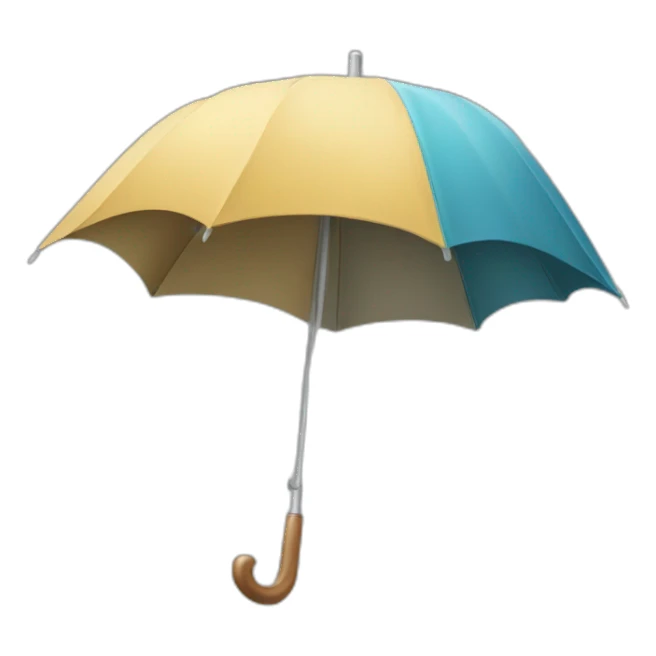 castor sur un parapluie sticker