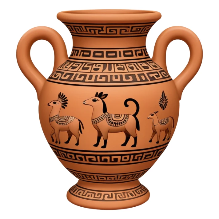 Chimu ceramic vessel with animal motifs sticker
