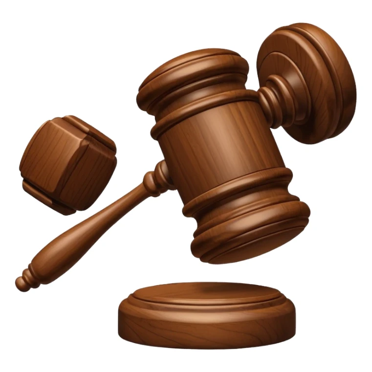 judges gavel sticker