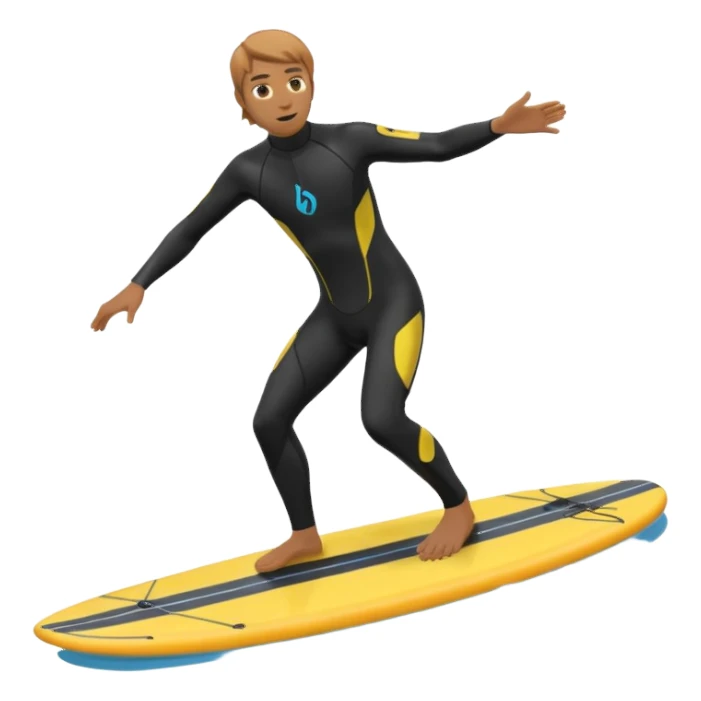 Riding an efoil board sticker