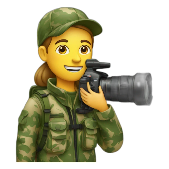 wildlife photographer with camo sticker