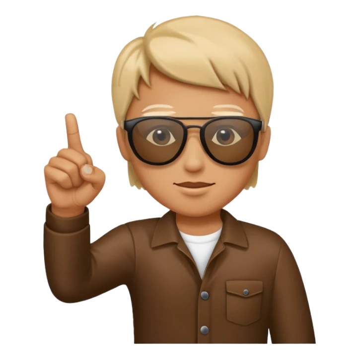 remove one of the fingers that are down  sticker