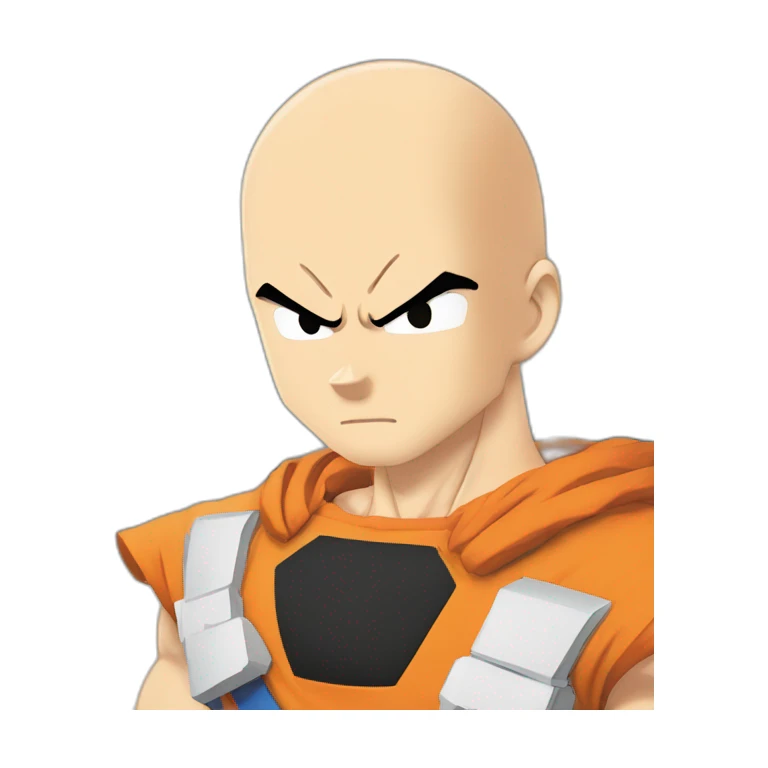 saitama qui tape goku sticker
