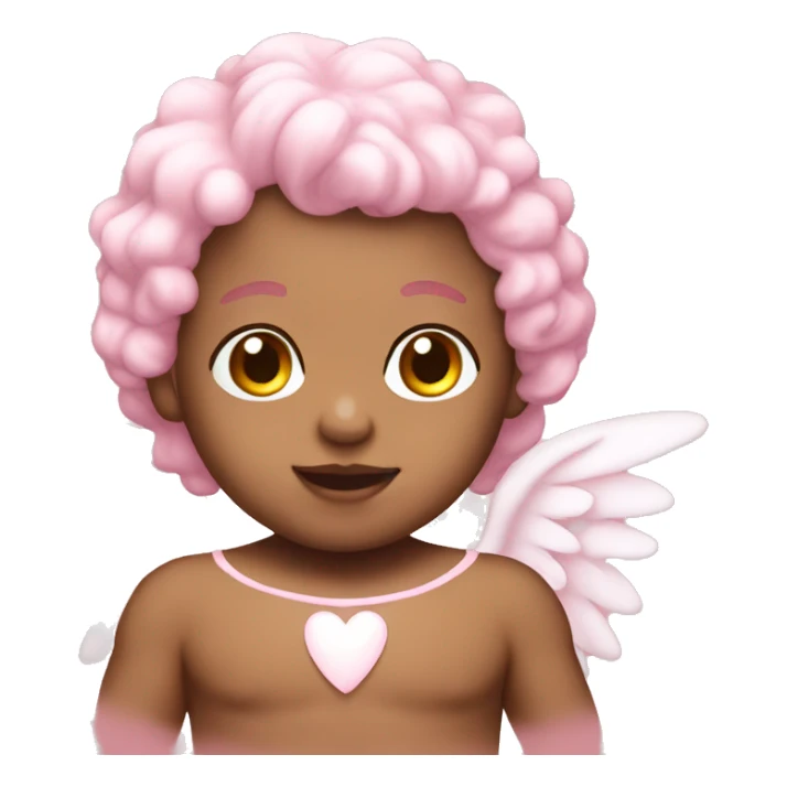 baby pink angel sticker