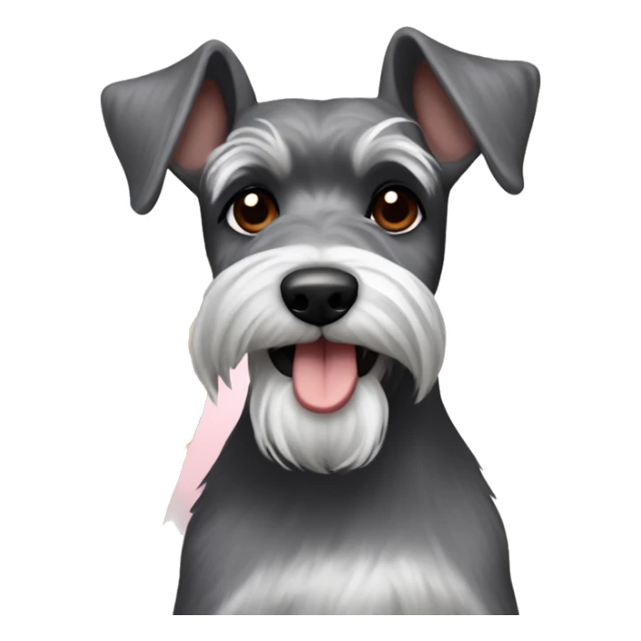 schnauzer with a sweet potato pie sticker