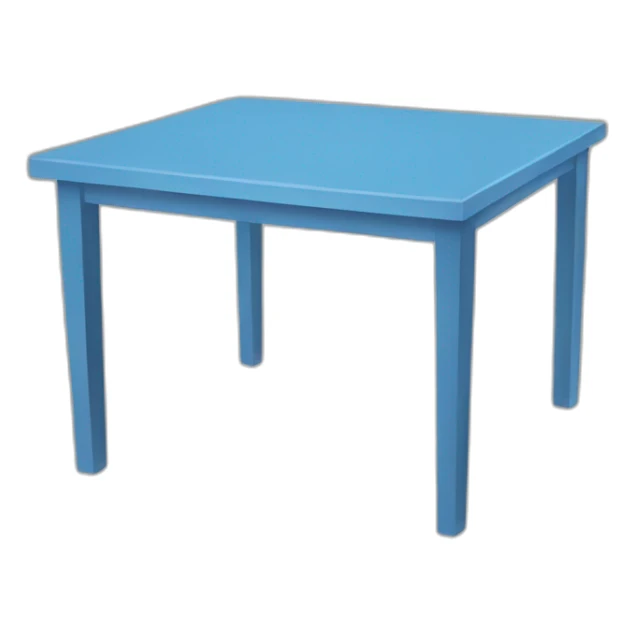 Table blue sticker
