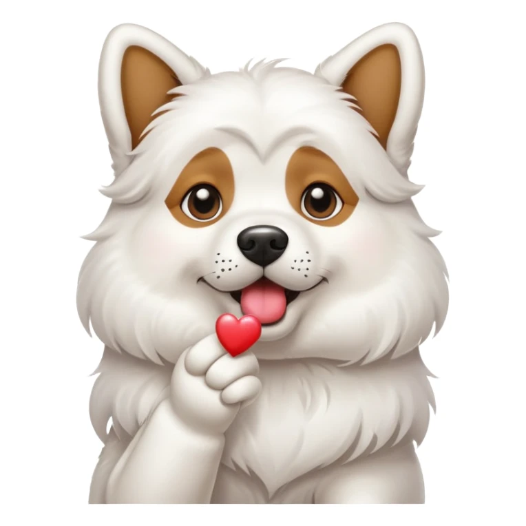 Dog blowing kisses sticker