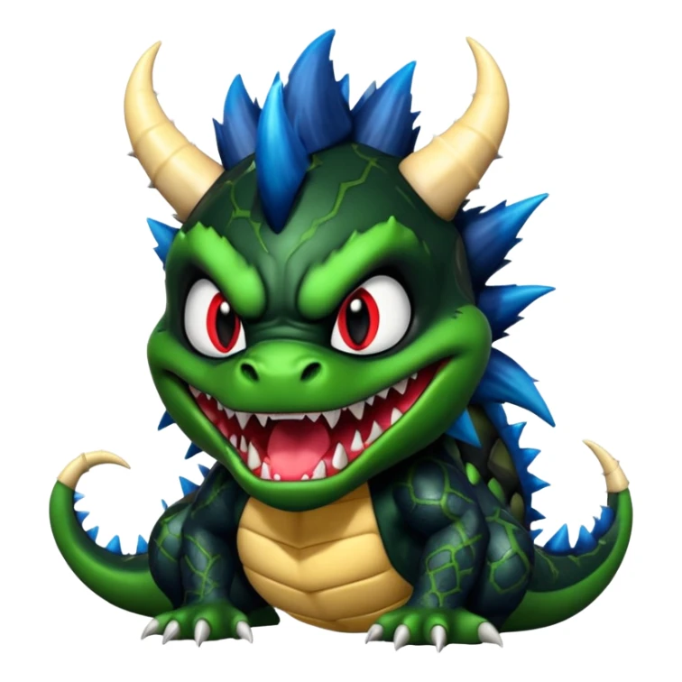 Bowser-Toothless-Stitch-Venom-fusion sticker