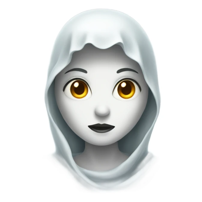 Female ghost  sticker