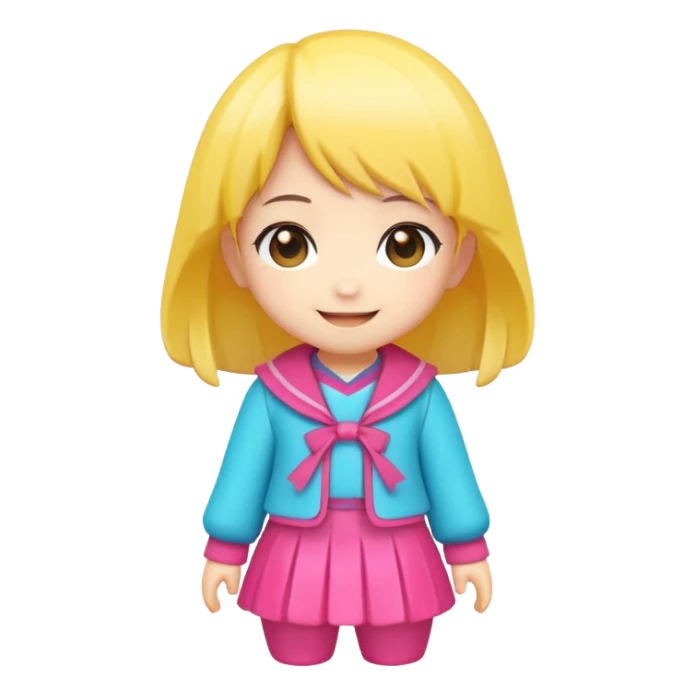 cute anime kawaiii figure icon  sticker