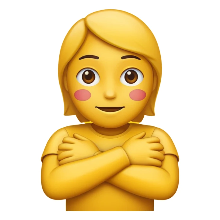 regular emoji crossing their arms sticker