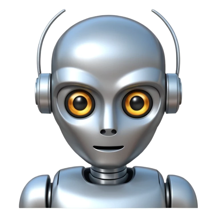 3d movie robot cartoon sticker