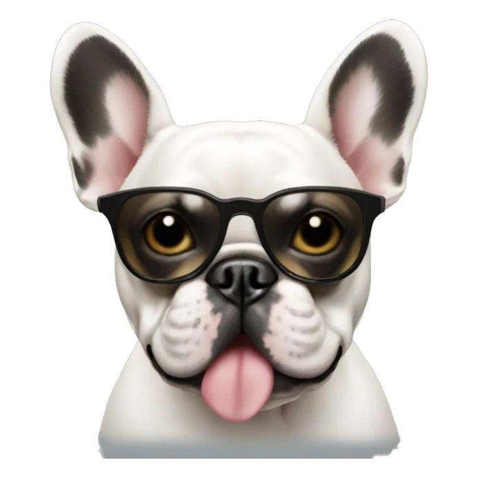 French bulldog with Sunglasses  sticker