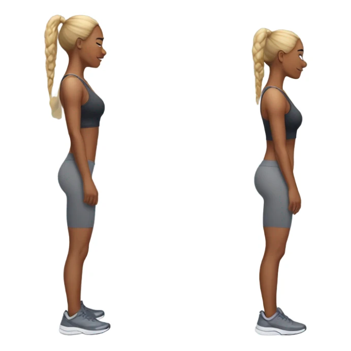 Woman in gym clothes doing glute bridge sticker