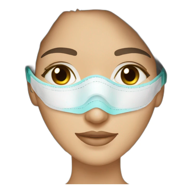 lasik eye surgery mask brunette sticker