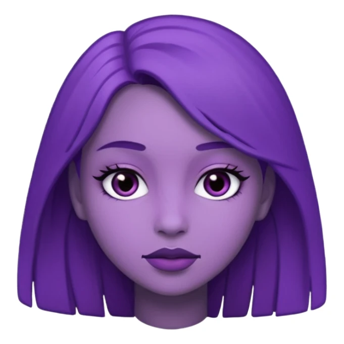 Purple girly sticker