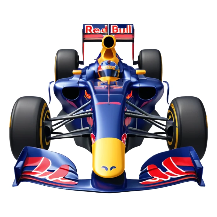 a 2010 Red Bull Formula 1 car sticker