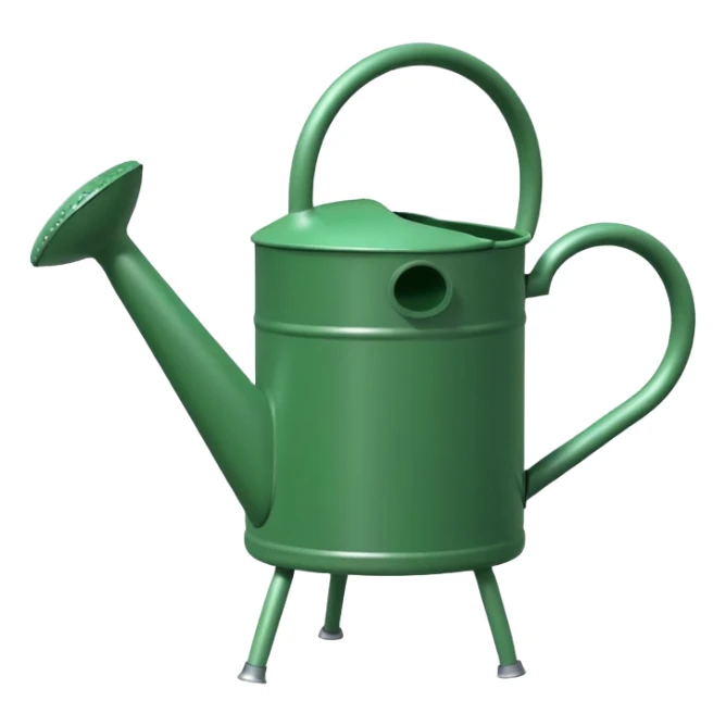 give me a watering can with legs sticker