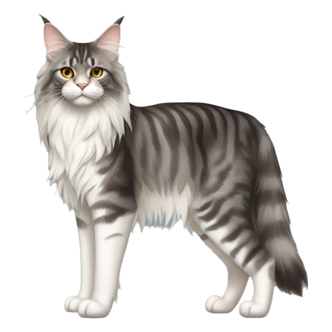Maine Coon Cat Breed Full Body sticker