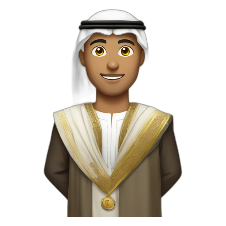 Ronaldo in arab dress sticker