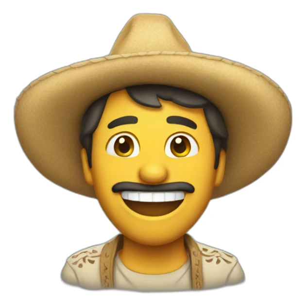 Mexican dude laughing out loud sticker