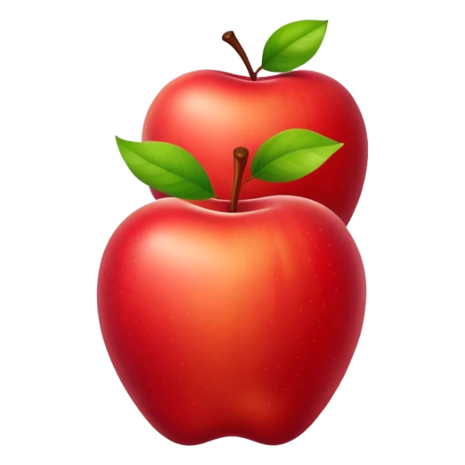 So many apples and one peach in between sticker