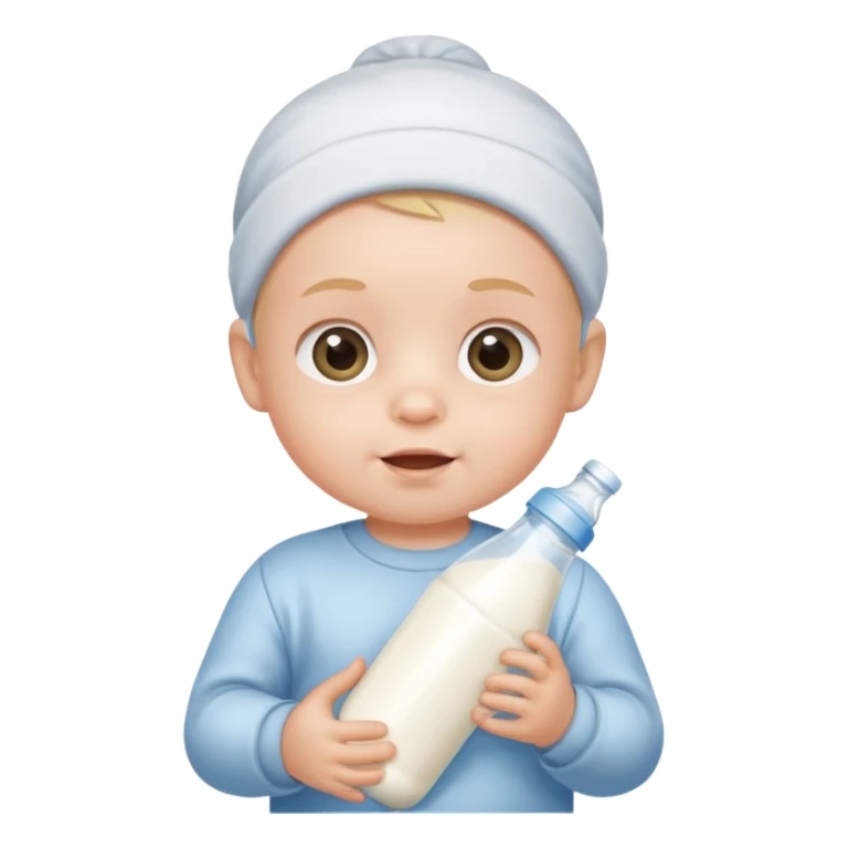 Baby and bottle milk sticker