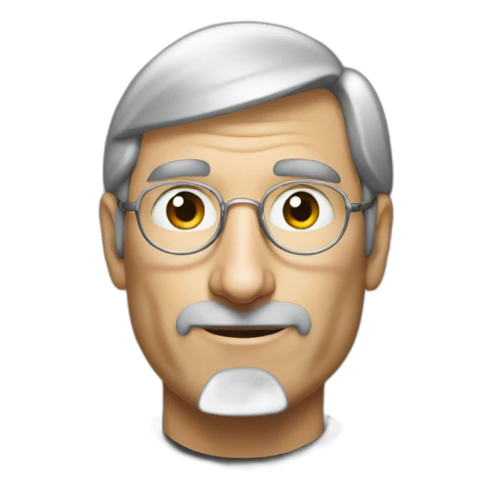 Steve Jobs pensando  sticker