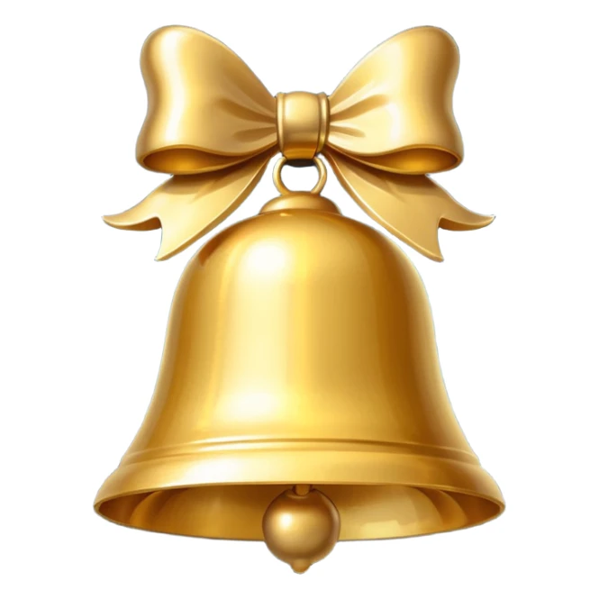 christmas emoji photobooth bell sticker