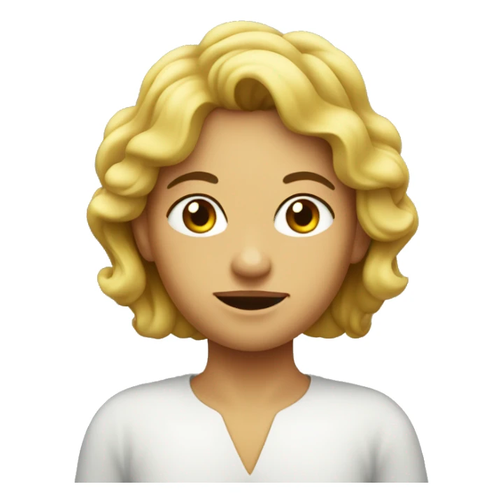 Carita de manzana  sticker