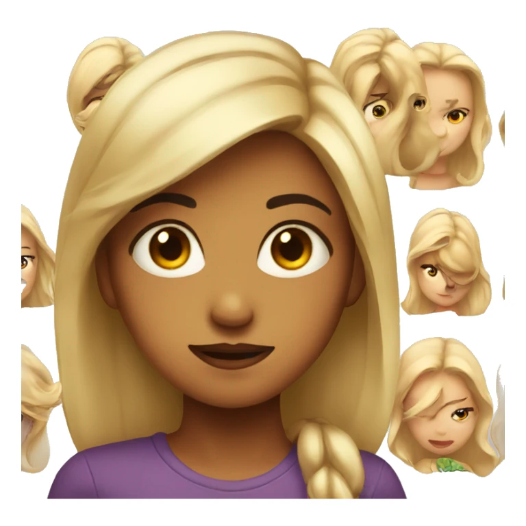 girl side eye judging sticker