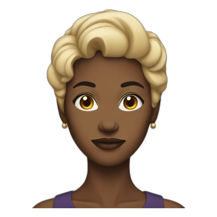 Woman black-power sticker