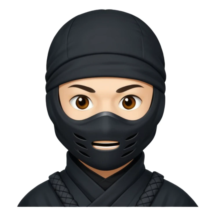 Ninja smile sticker