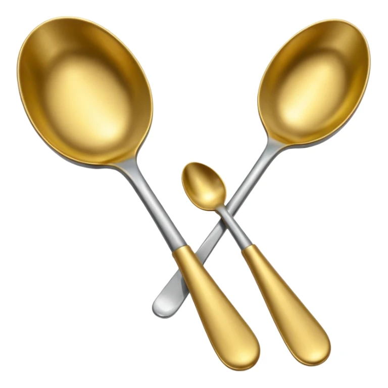 two spoon pintingto the lowerleft corner sticker