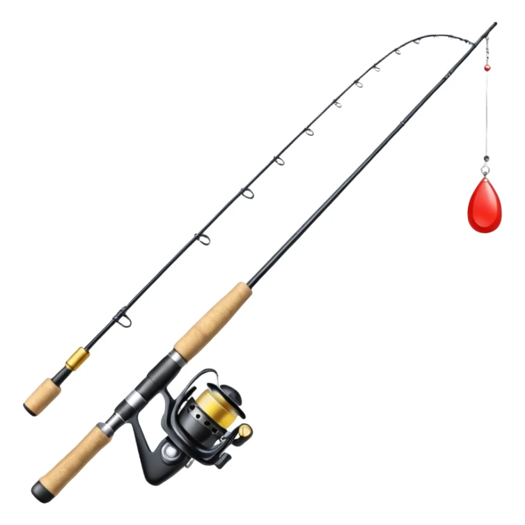 Fishing rod with cocaine bait  sticker