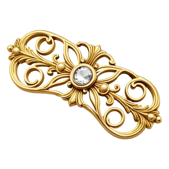 Decorative French hair clip sticker
