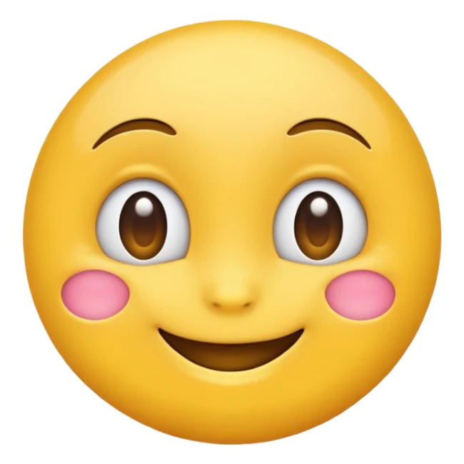 Emoji amoureux et timide à la fois  sticker