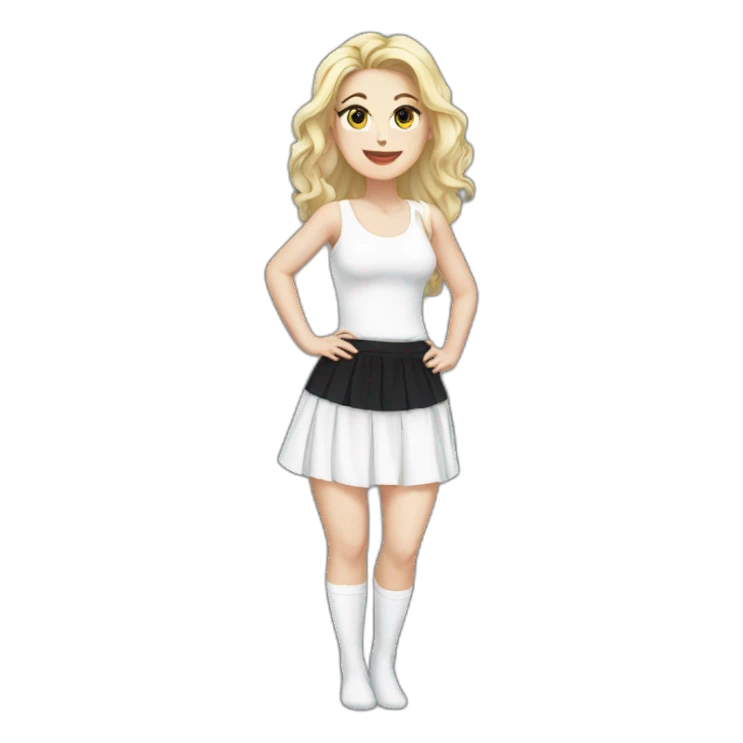 white-knickers-long-white-socks-black-skirt sticker