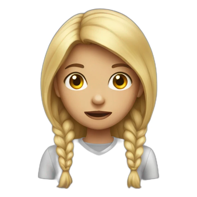 a scary young girl sticker