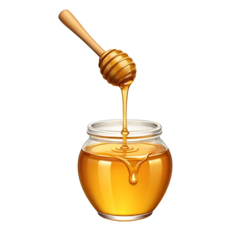 honey dripping from a honey dipper sticker