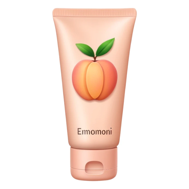 solid color light pinkish peach plain skincare tube sticker