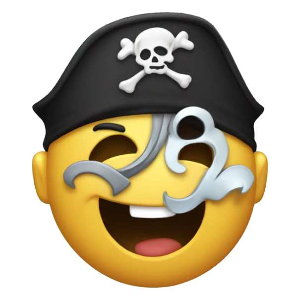 Laughing Crying Pirate, ROFL, Wheezing Laugh sticker