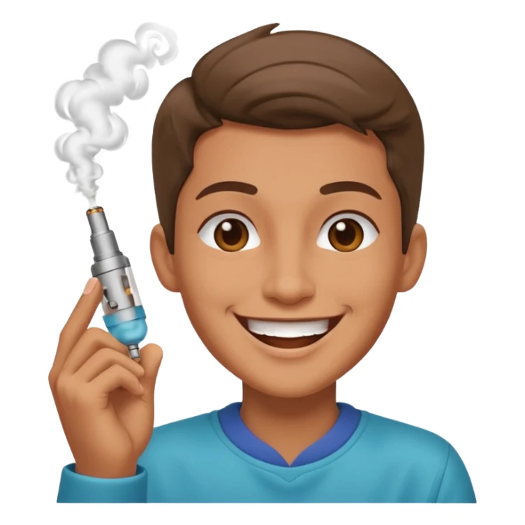 Vape dancing like a kid and happy sticker