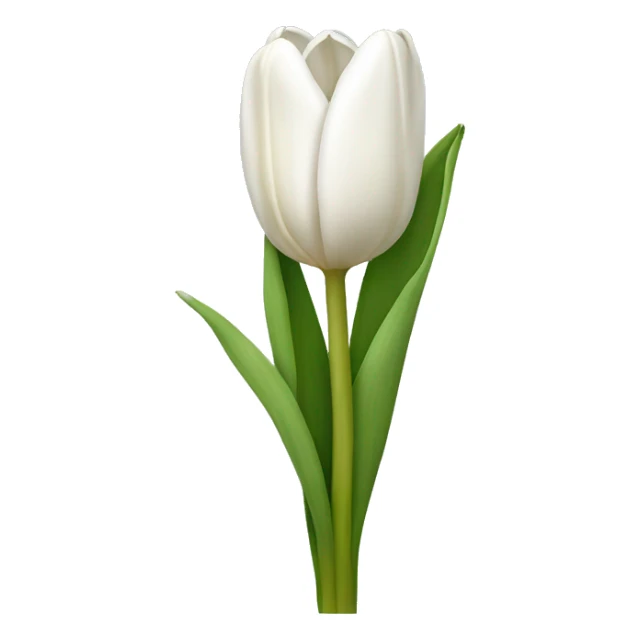 white tulip bouquet  sticker