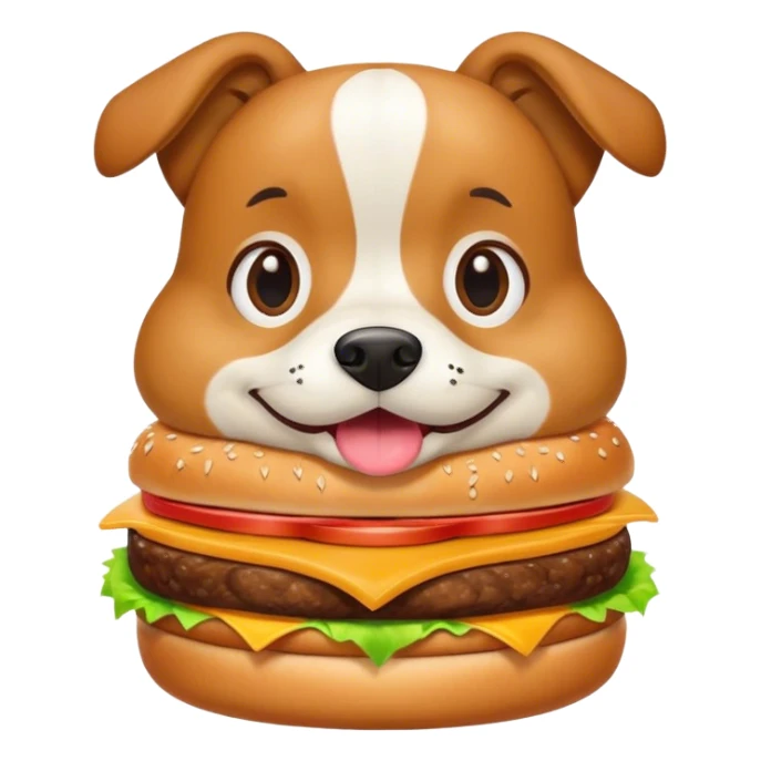 dog burger sticker