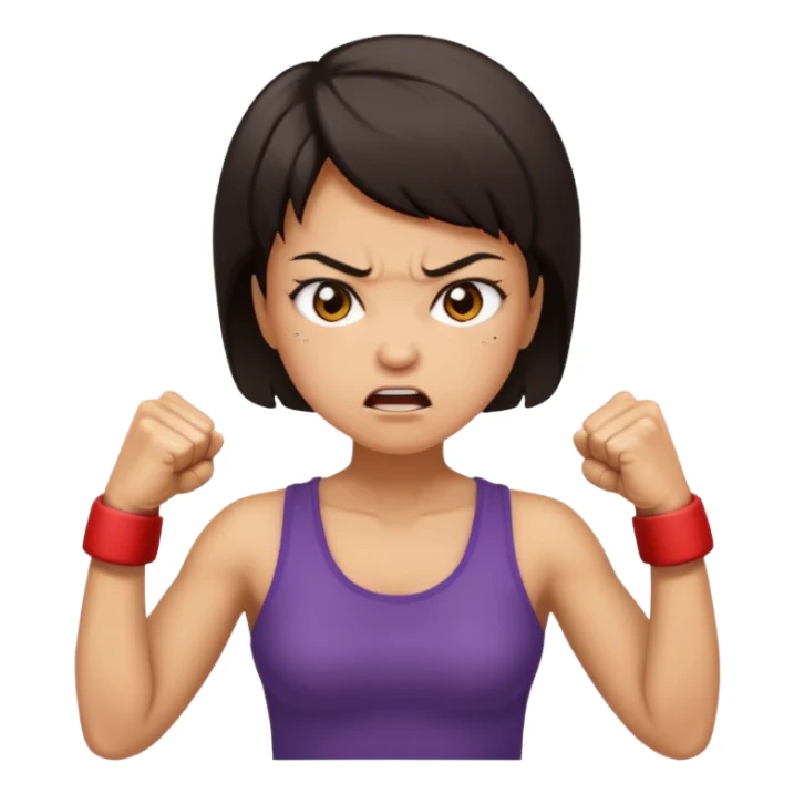angry woman sticker